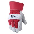 Wells Lamont Universal Palm Work Gloves Red L 1 pair 4050